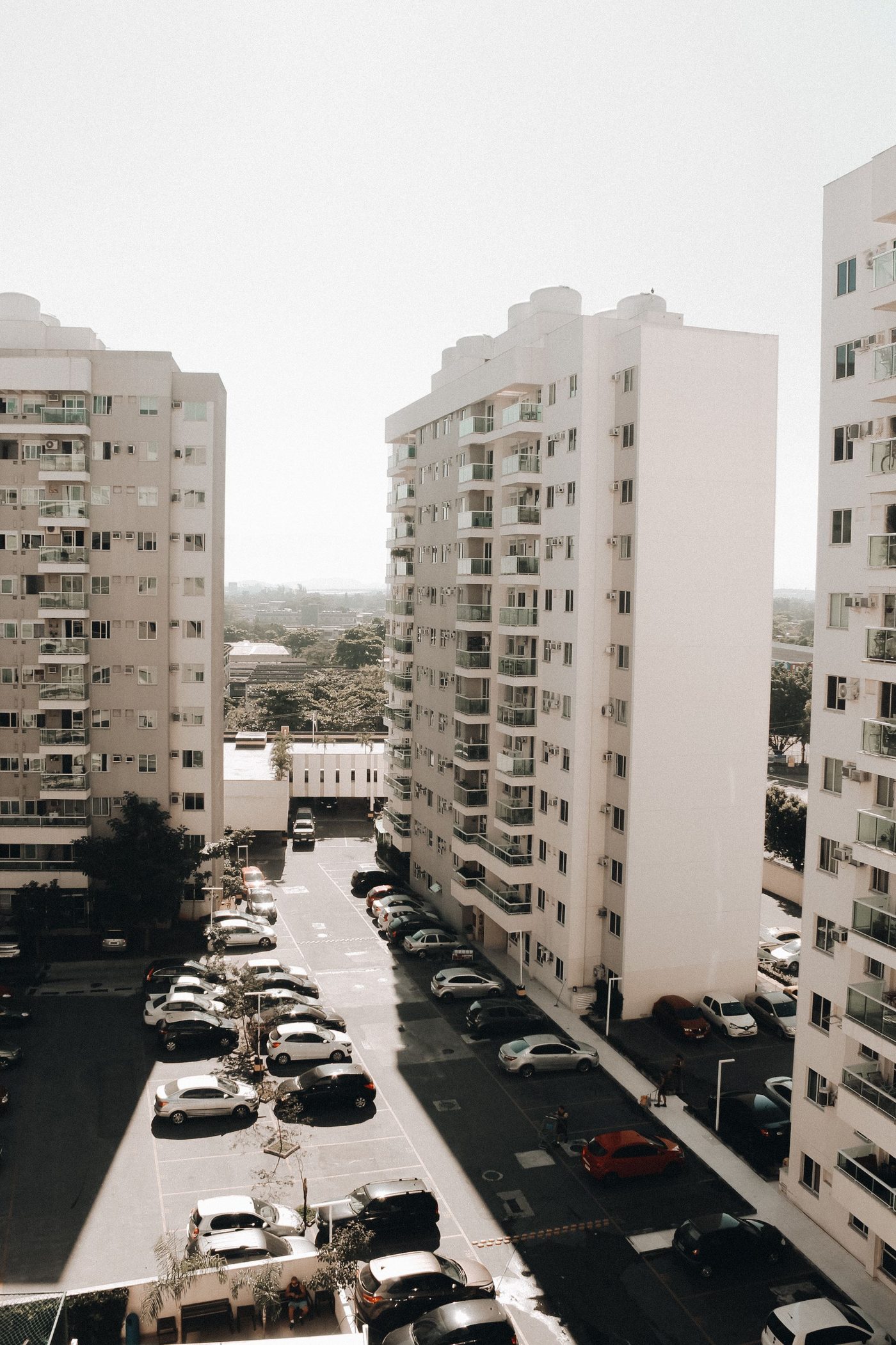 Vista aérea de condominio residencial
